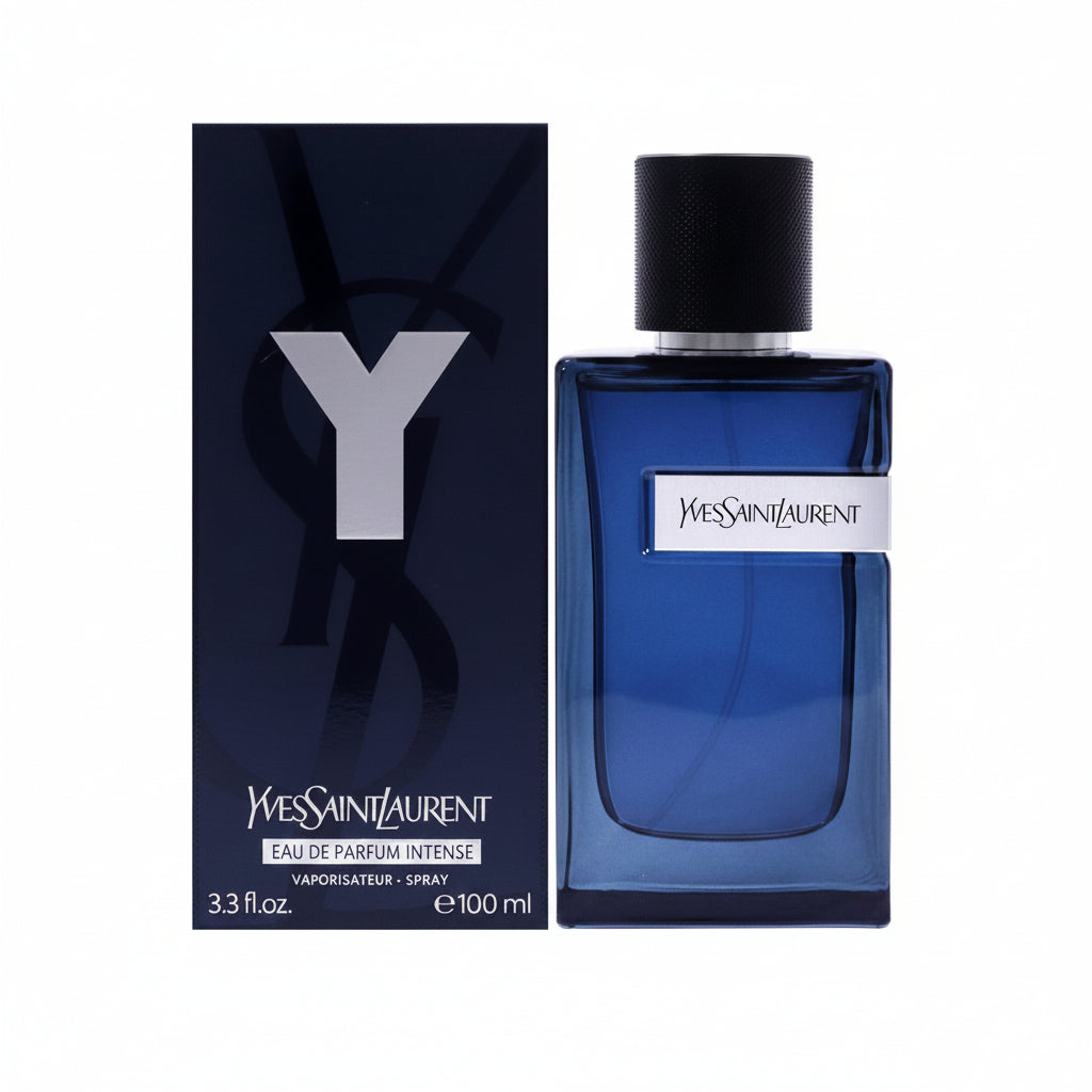 Yves Saint Laurent Eau de Parfum Intense bottle and packaging on a white background