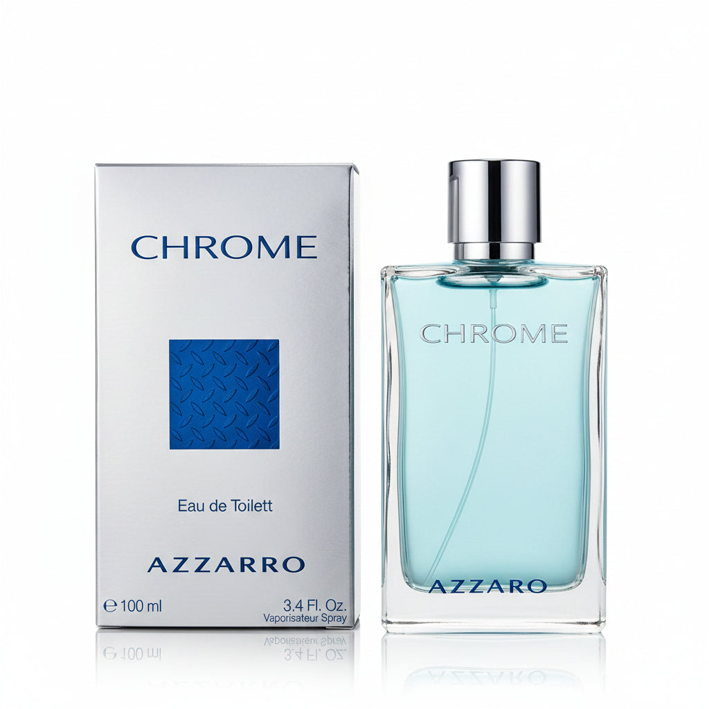 Azzaro Chrome 3.4 oz Eau de Toilette Spray for Men Azzaro