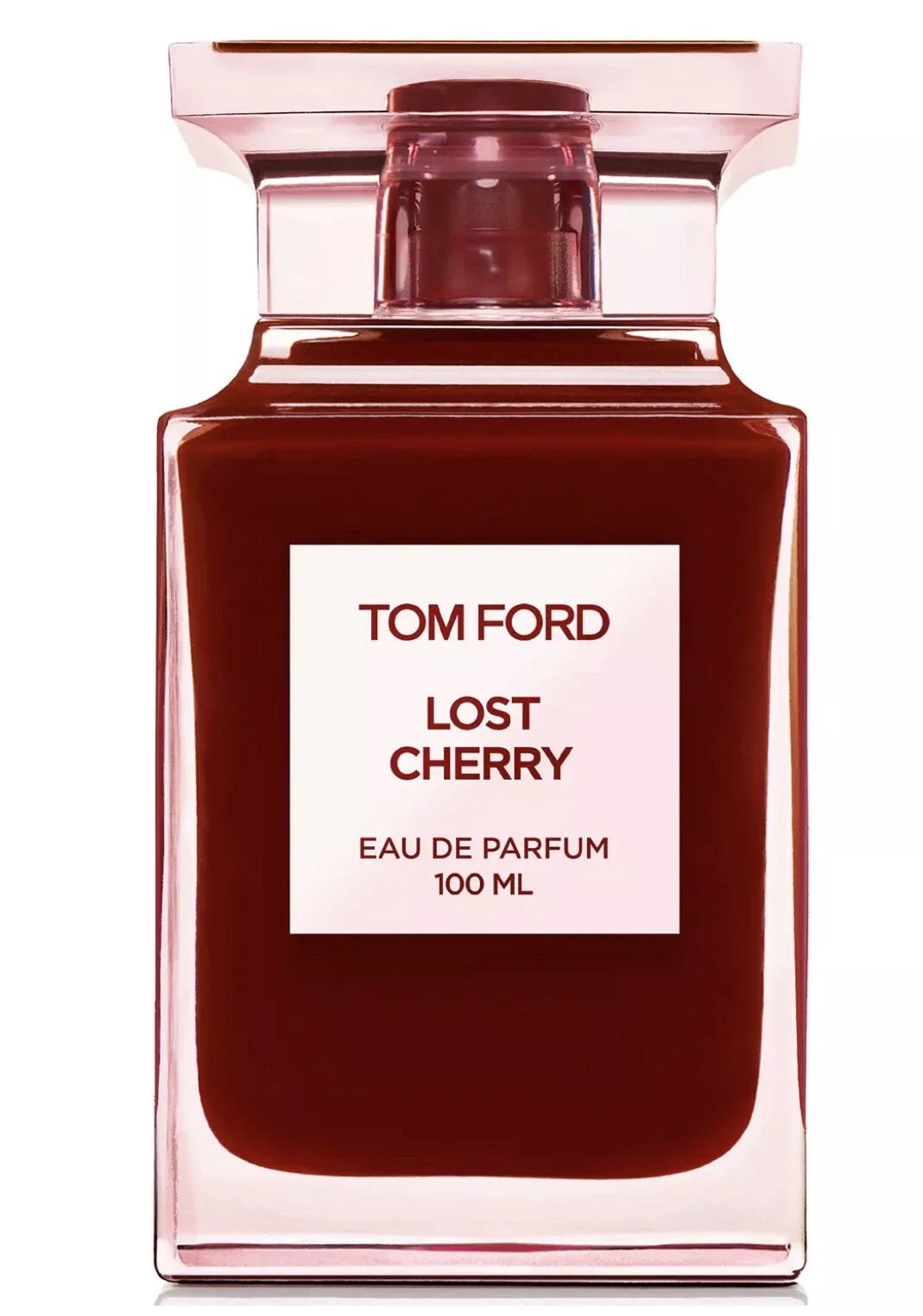 Tom Ford Lost Cherry eau de parfum bottle on a white background